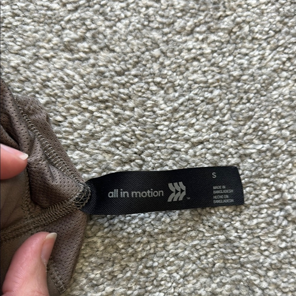 All in Motion Brown Sports Bra with Wide Straps - Picture 3 of 3